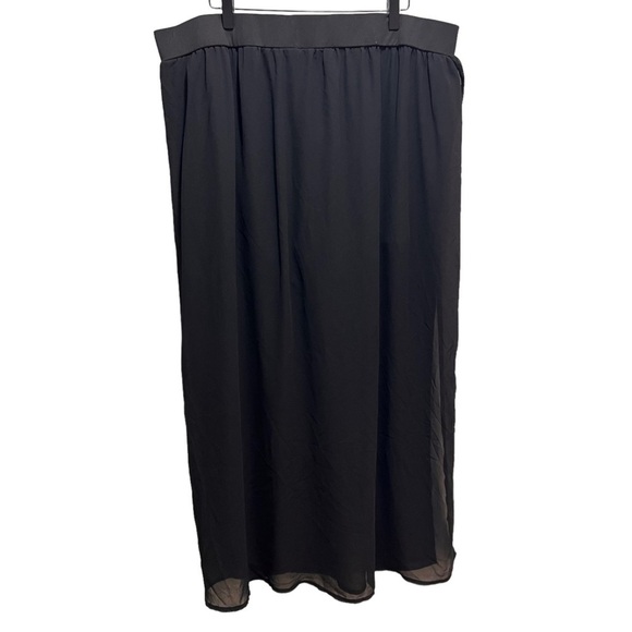 SHEIN VCAY Plus Side Split Thigh Mesh Overlay Skirt Size 4x - Picture 2 of 12